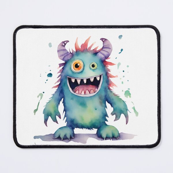 Item preview, Watercolor Friendly Monster 18 designed and sold by FlutterByH.