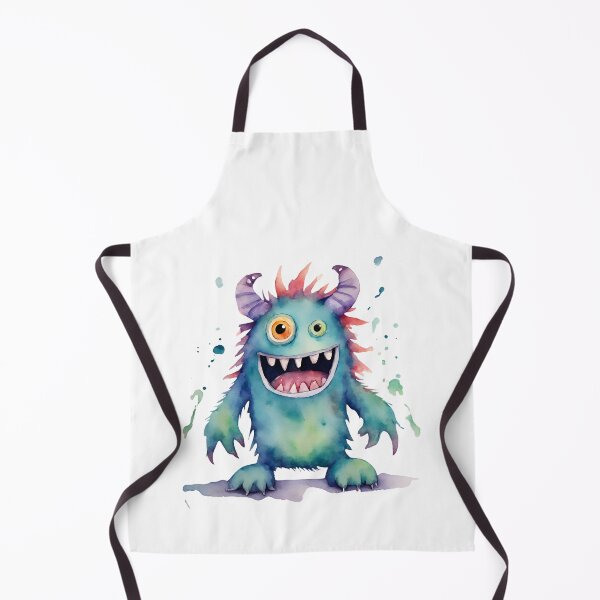 Item preview, Watercolor Friendly Monster 18 designed and sold by FlutterByH.