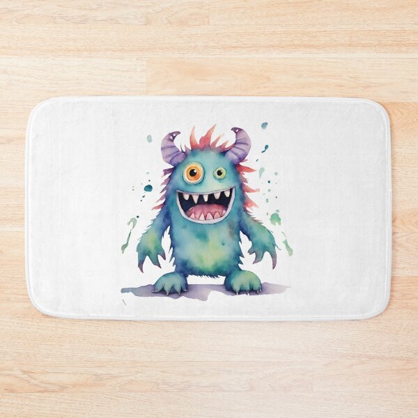 Item preview, Watercolor Friendly Monster 18 designed and sold by FlutterByH.