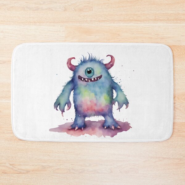 Item preview, Watercolor Friendly Monster 19 designed and sold by FlutterByH.