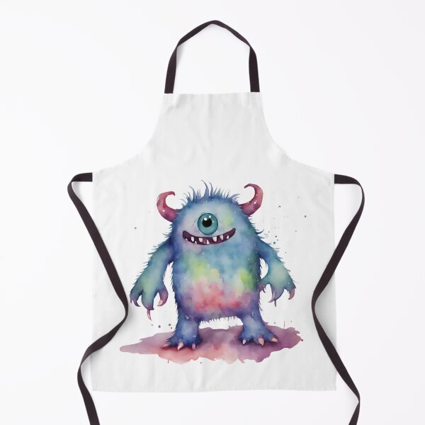 Item preview, Watercolor Friendly Monster 19 designed and sold by FlutterByH.