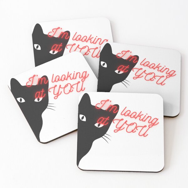 Item preview, a black cat, watching you.. designed and sold by StonePine.