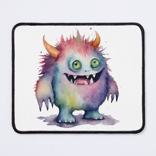 Item preview, Watercolor Friendly Monster 20 designed and sold by FlutterByH.