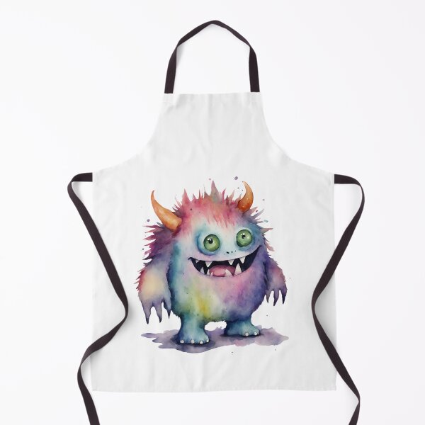 Item preview, Watercolor Friendly Monster 20 designed and sold by FlutterByH.