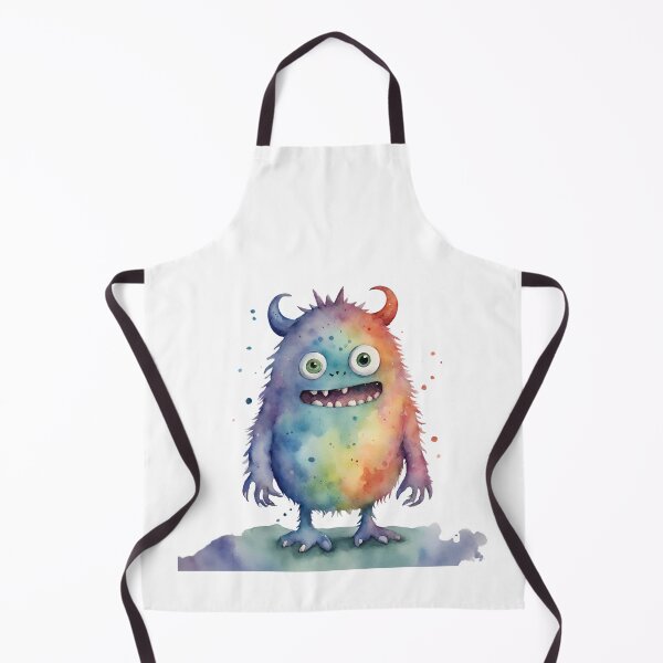 Item preview, Watercolor Friendly Monster 21 designed and sold by FlutterByH.