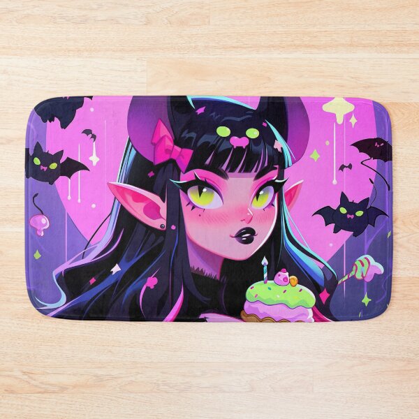 Item preview, Cute Gothic Dark Fantasy Demon Anime Girl designed and sold by bubblegoth.