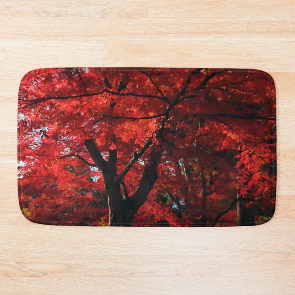Item preview, The red leafed tree is commonly known as the Japanese Maple (Acer palmatum) in Japan. It is also referred to as "Momiji" in Japanese, which means "red leaves." designed and sold by zambalala.