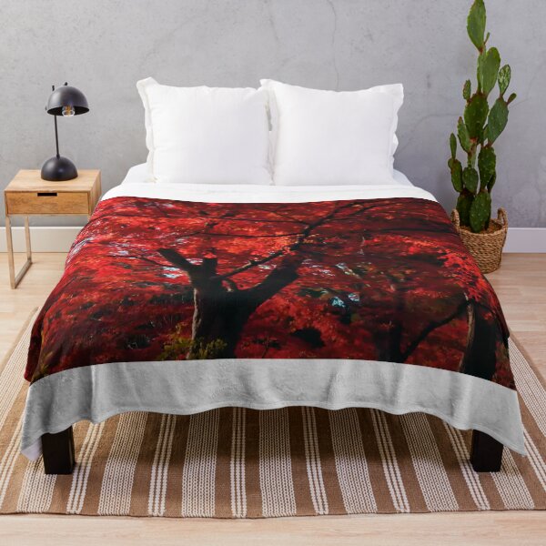 Item preview, The red leafed tree is commonly known as the Japanese Maple (Acer palmatum) in Japan. It is also referred to as "Momiji" in Japanese, which means "red leaves." designed and sold by zambalala.