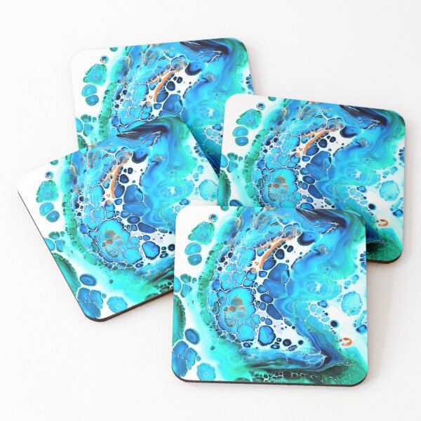 Item preview, Cells lake - Fine art pour painting designed and sold by Tiktus.