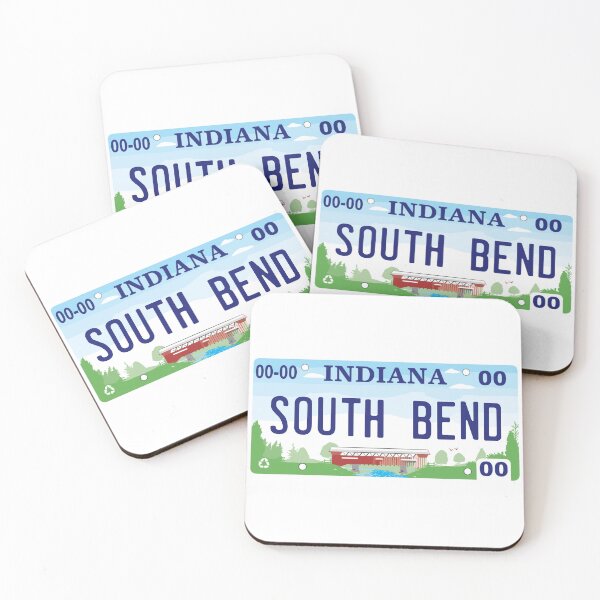 Item preview, South Bend Indiana License Plate designed and sold by Decal Mania.
