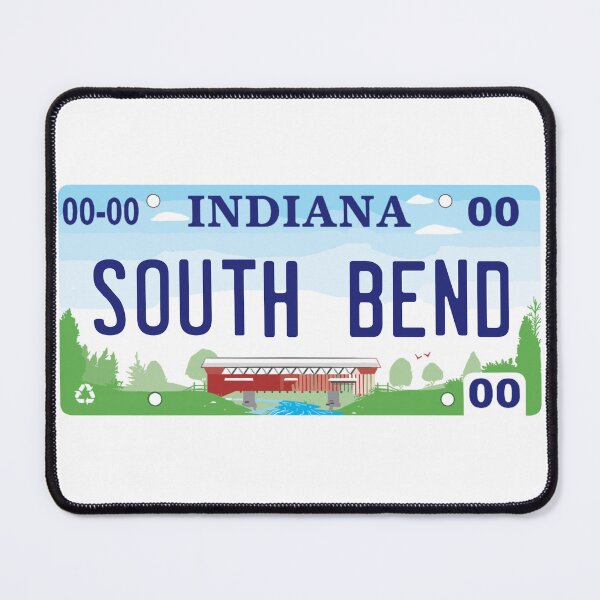 Item preview, South Bend Indiana License Plate designed and sold by Decal Mania.