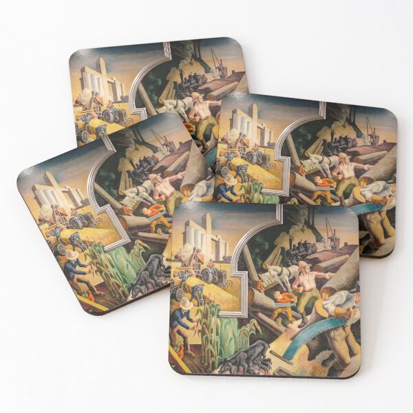 Item preview, original art Thomas Hart paintings Thomas Hart Benton artwork 1889 1975 Poster designed and sold by Amy-Hamilton.