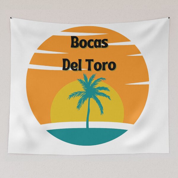 Item preview, Bocas Del Toro Panama Simple Circle Orange Palm Trees designed and sold by julyperson.