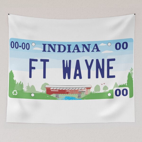 Item preview, Fort Wayne Indiana License Plate designed and sold by Decal Mania.
