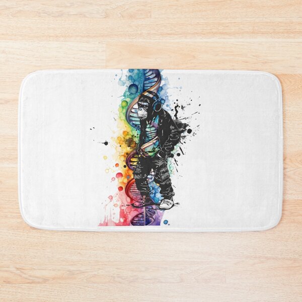 Item preview, One-of-a-kind DNA Groove Cheeky Chimpanzee  designed and sold by fluidwatercolor.