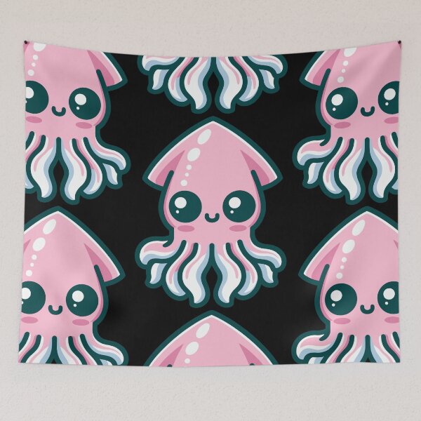 Item preview, Playful Squid Cartoon designed and sold by ArtfulWeave.