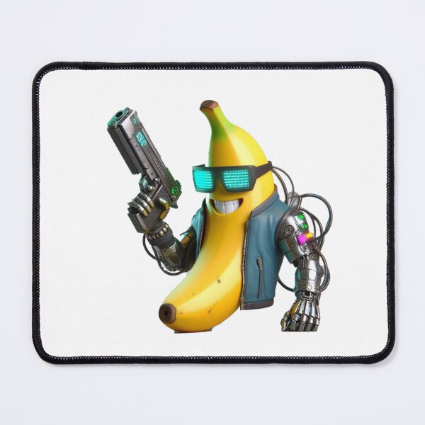 Item preview, cyborg banana holding gun designed and sold by Gokhlayeh.