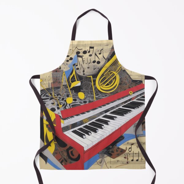 Item preview, An abstract looking keyboard and musical symbols designed and sold by MusicalArtisty.