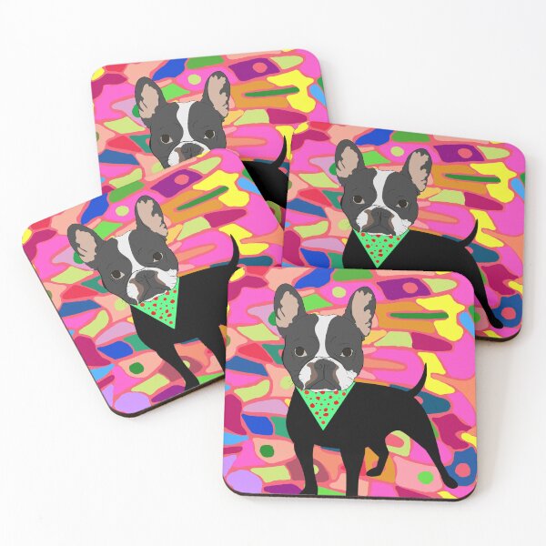 Item preview,  Pitbull in green spotty bandana designed and sold by GasconyPassion.
