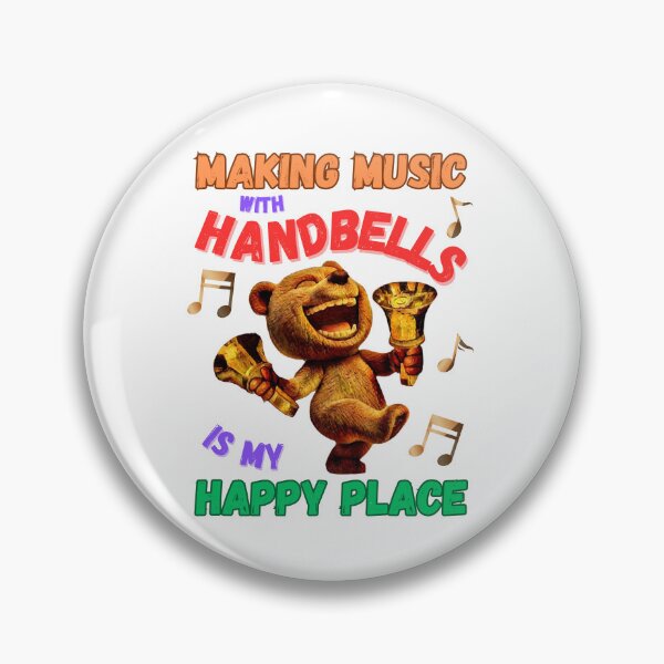 Item preview, Making music with handbells is my happy place designed and sold by CelticClapper.