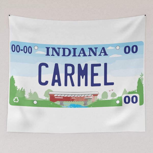 Item preview, Carmel Indiana License Plate designed and sold by Decal Mania.