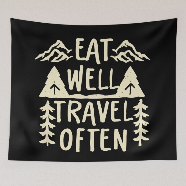 Item preview, Eat Well Travel Often designed and sold by TheHellSong.