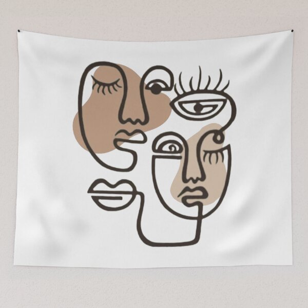 Item preview, A face drawn with a single line designed and sold by El marbouh yahya.