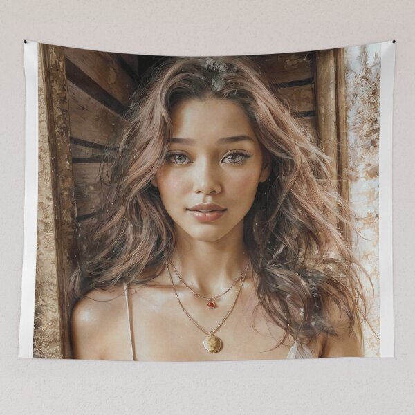Item preview, Cozy Reverie: Nighttime Glamour in the Wooden Refuge designed and sold by creative-cub.