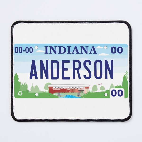 Item preview, Anderson Indiana License Plate designed and sold by Decal Mania.
