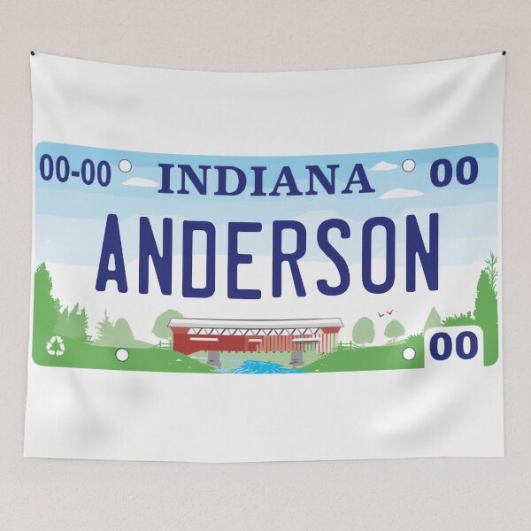 Item preview, Anderson Indiana License Plate designed and sold by Decal Mania.