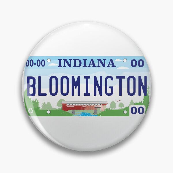 Artikelvorschau, Bloomington Indiana Nummernschild entworfen und verkauft von Decal Mania.