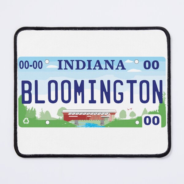 Item preview, Bloomington Indiana License Plate designed and sold by Decal Mania.