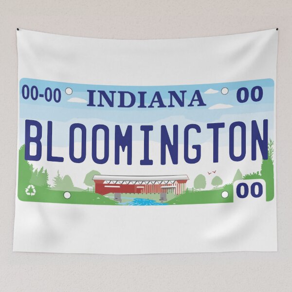 Item preview, Bloomington Indiana License Plate designed and sold by Decal Mania.