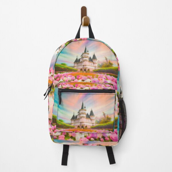 Item preview, Copy of Castle Floral Fantasy Landscape In Pastel Colors  designed and sold by LuminanceArt.