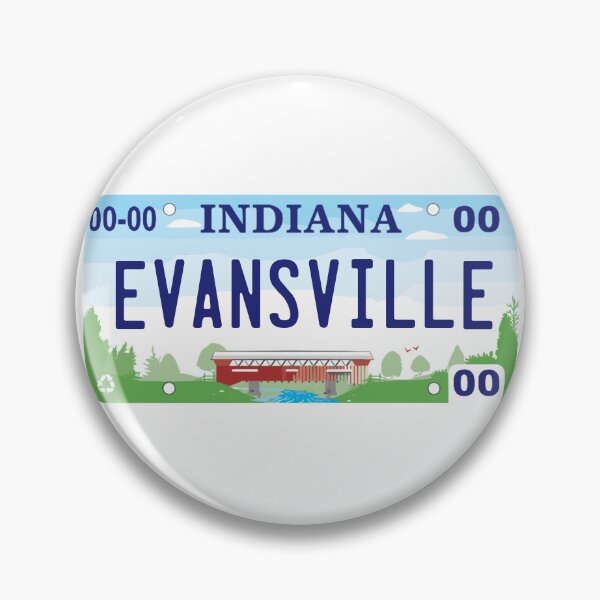 Item preview, Evansville Indiana License Plate designed and sold by Decal Mania.