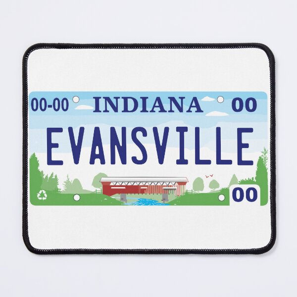 Item preview, Evansville Indiana License Plate designed and sold by Decal Mania.