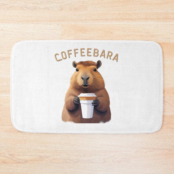 Item preview, Capybara Cute Coffebara Coffee Drinking Capy designed and sold by gillys.