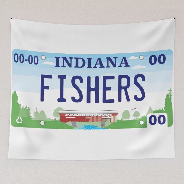 Item preview, Fishers Indiana License Plate designed and sold by Decal Mania.