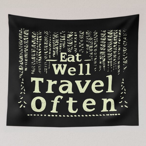 Item preview, Eat Well Travel Often designed and sold by TheHellSong.