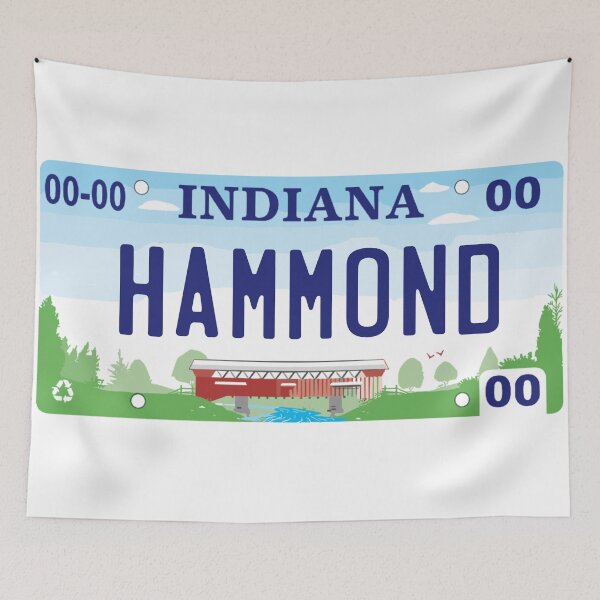 Item preview, Hammond Indiana License Plate designed and sold by Decal Mania.
