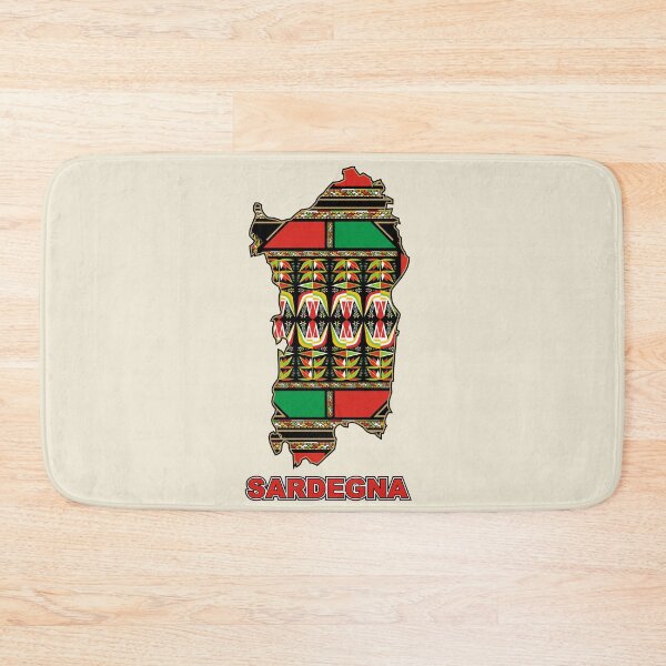 Item preview, Sardegna map colors traditional costumes designed and sold by antonietta40.