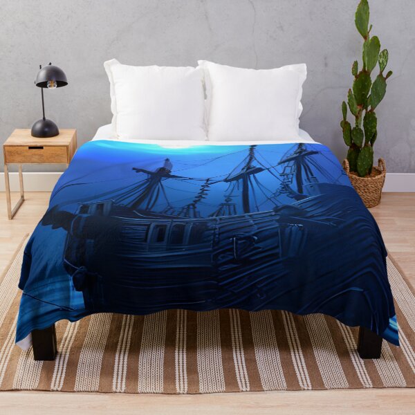 Artikelvorschau, Tiefseegeist-Piratenschiff-Druckkunst entworfen und verkauft von PandaTShirtShop.