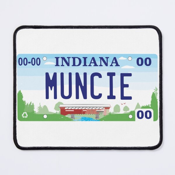 Item preview, Muncie Indiana License Plate designed and sold by Decal Mania.