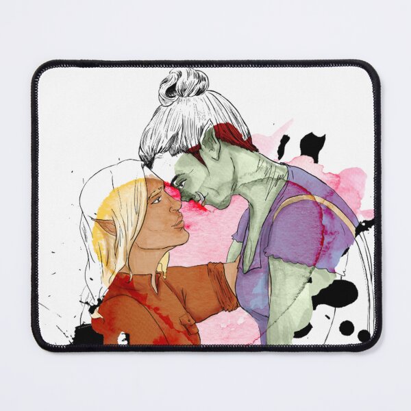 Item preview, Unveiled Harmony - Elf-Orc Love in Death Mesa designed and sold by nickgrotto.