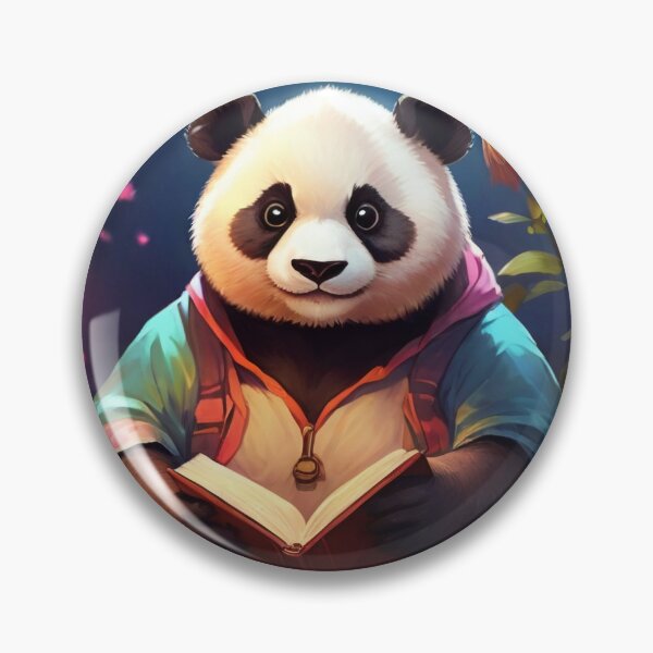 Item preview, My Book Panda Reading under The Lanterns designed and sold by UBdesign.