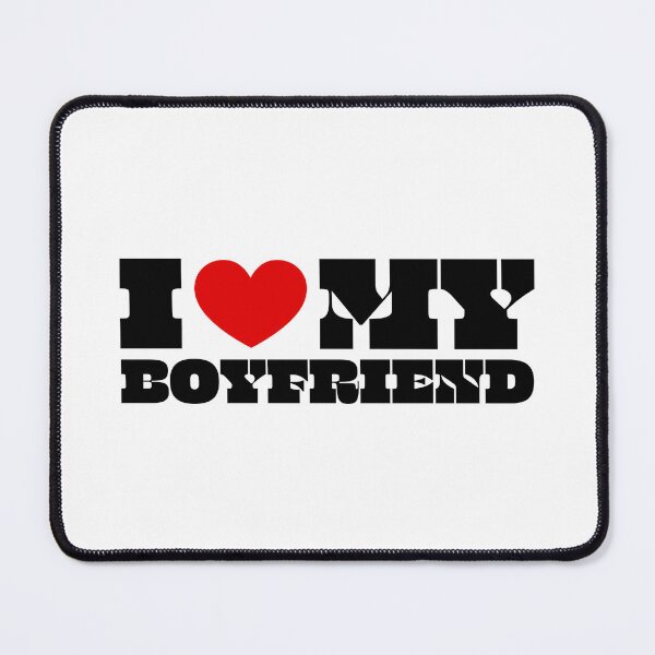 Item preview, I LOVE MY BOYFRIEND VALENTINES designed and sold by FootballPrintCo.