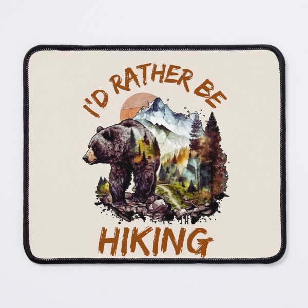 Item preview, I'd Rather Be Hiking designed and sold by HappyLifeCreate.