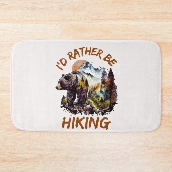 Item preview, I'd Rather Be Hiking designed and sold by HappyLifeCreate.