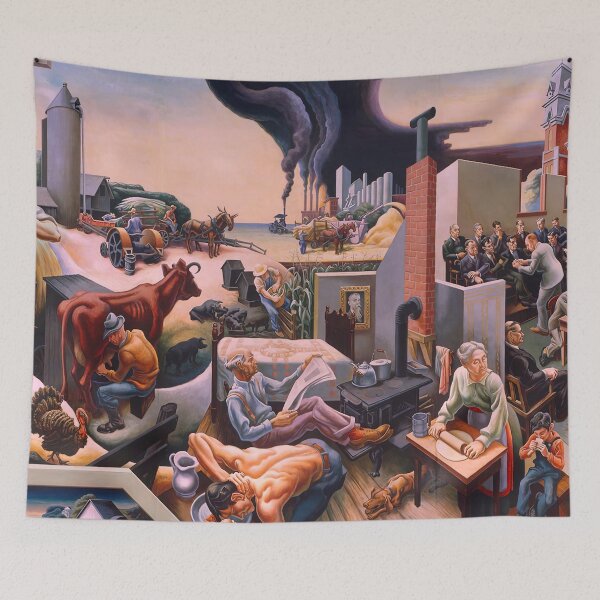Item preview, original art Thomas Hart paintings Thomas Hart Benton artwork 1889 1975 Poster designed and sold by Amy-Hamilton.