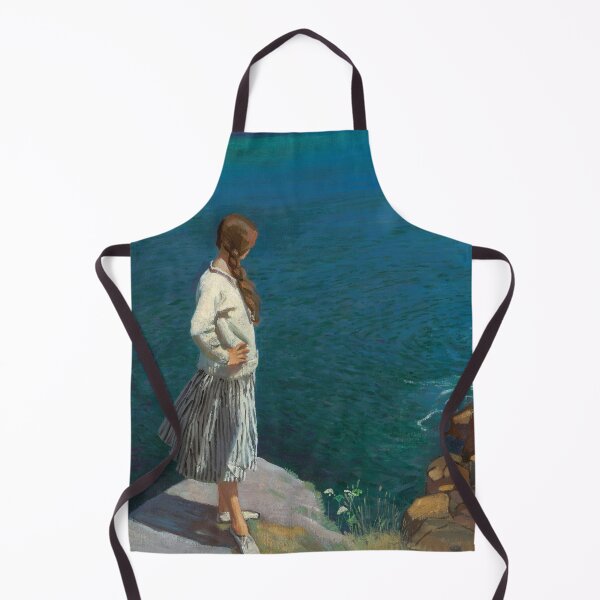 Item preview, Today I get up and I paint; at the edge of the cliff | powerful 1917 female portrait still life painting | by Laura Knight designed and sold by Jéanpaul  Ferro.